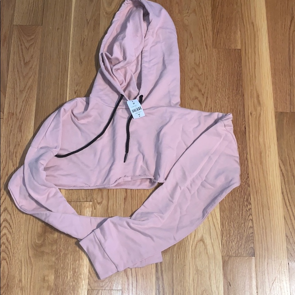 Light pink LF cropped sweatshirt